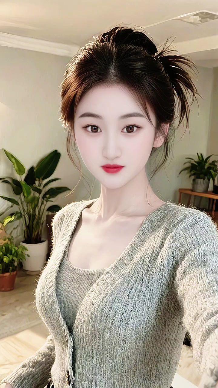 温柔居家造型 甜系女孩 邻家女孩 每天一个风格灵感 心动的感觉