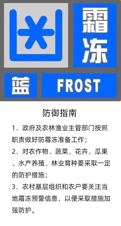 ❄️❄️【大理市霜冻蓝色预警】大理市气象台于2026年1月5日07时25分发布霜
