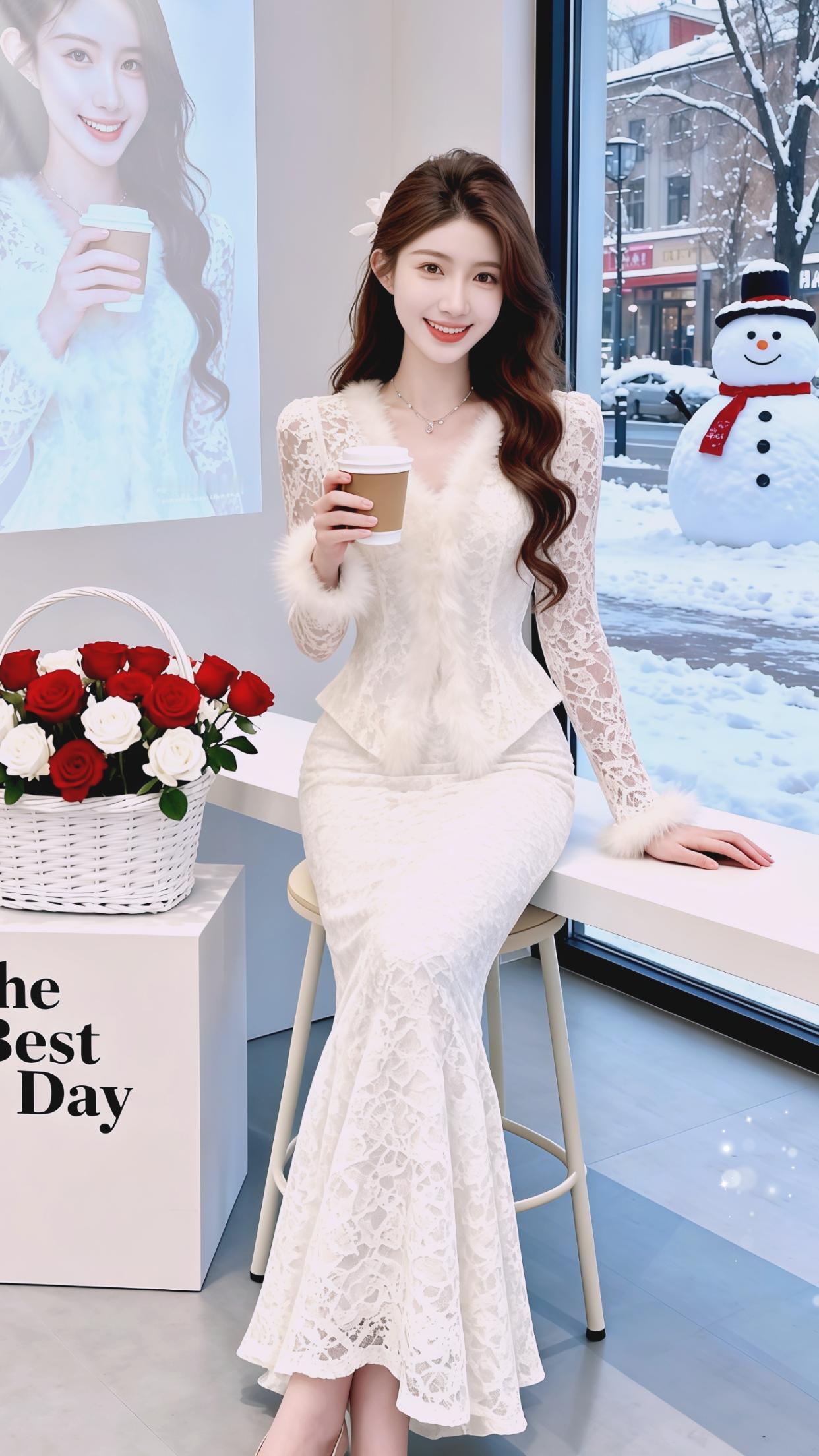 美出高级感 穿搭 时尚 蕾丝 套装