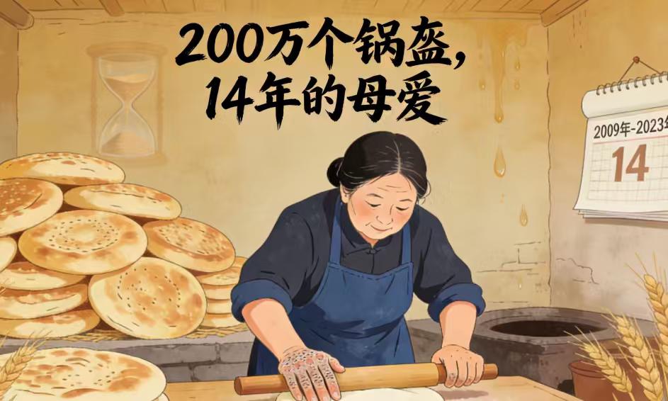 单亲妈妈14年手打200万个锅盔，撑起一个家两个大学生
在四川成都的一条老街上，