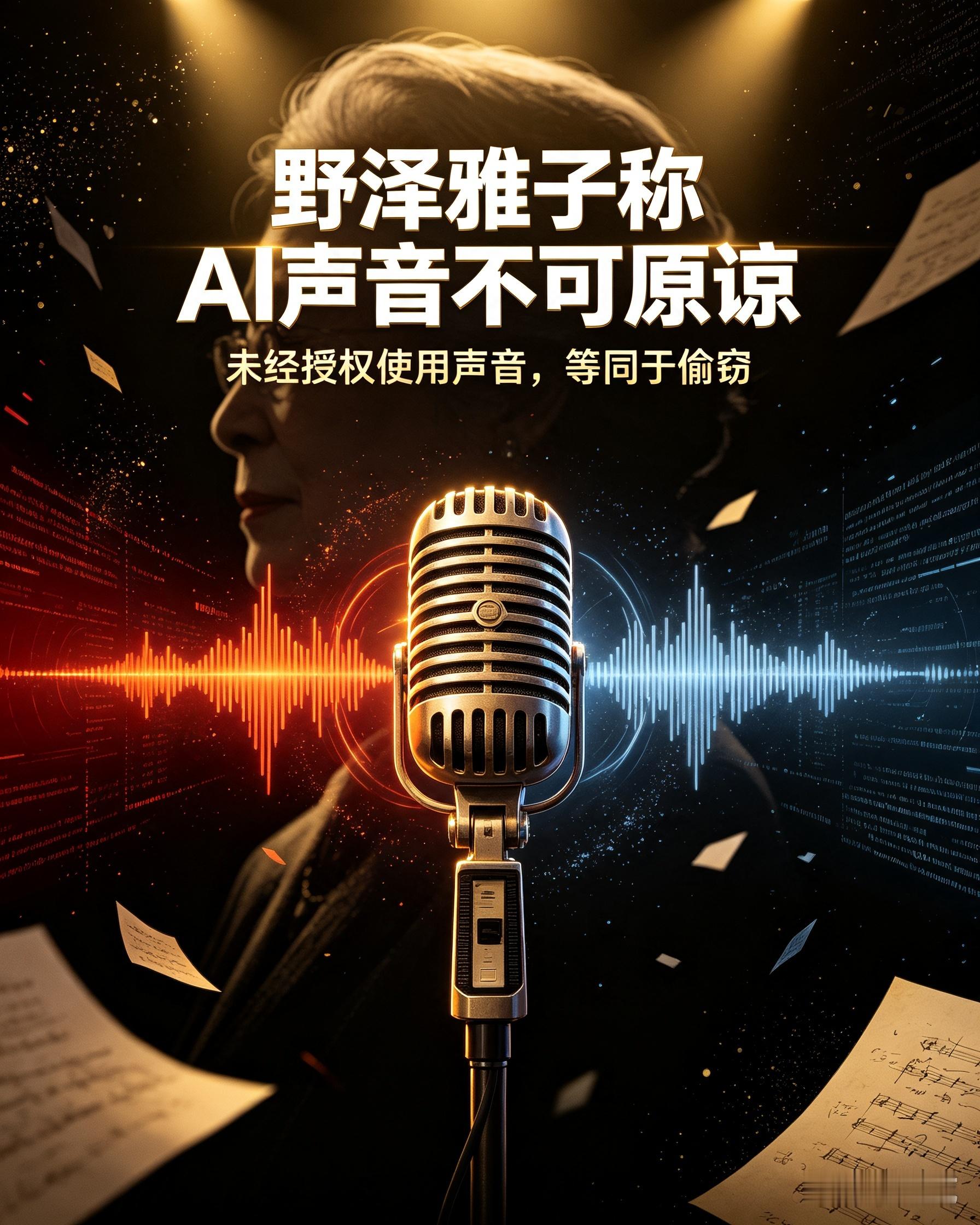 野泽雅子称AI声音不可原谅《龙珠》孙悟空的声优野泽雅子公开发声，痛斥未经授权盗用