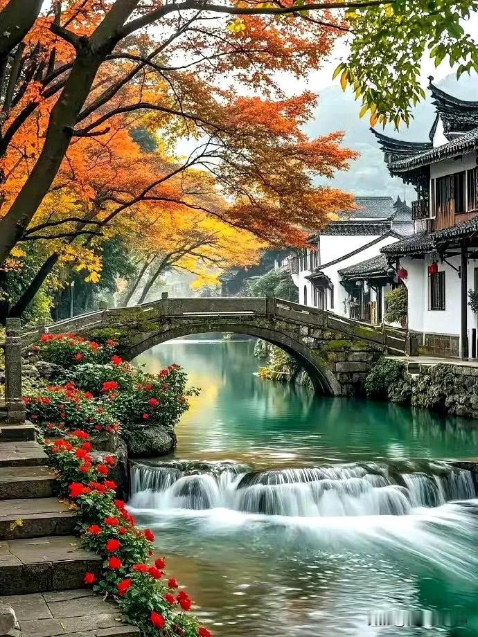 “ 江南秋景如画，小桥流水人家 ...” ​ ​​​