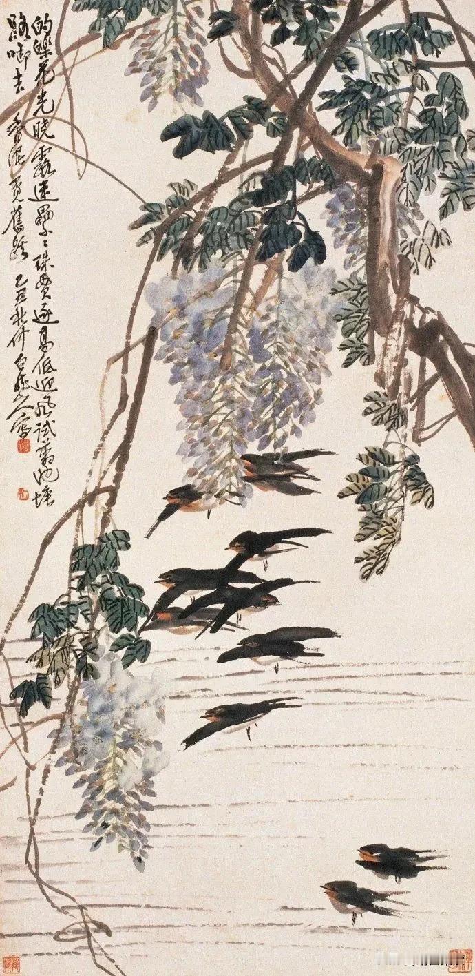 王一亭：花鸟作品欣赏
#花鸟画作品欣赏# #国画# #国画名家推荐# #国画花鸟