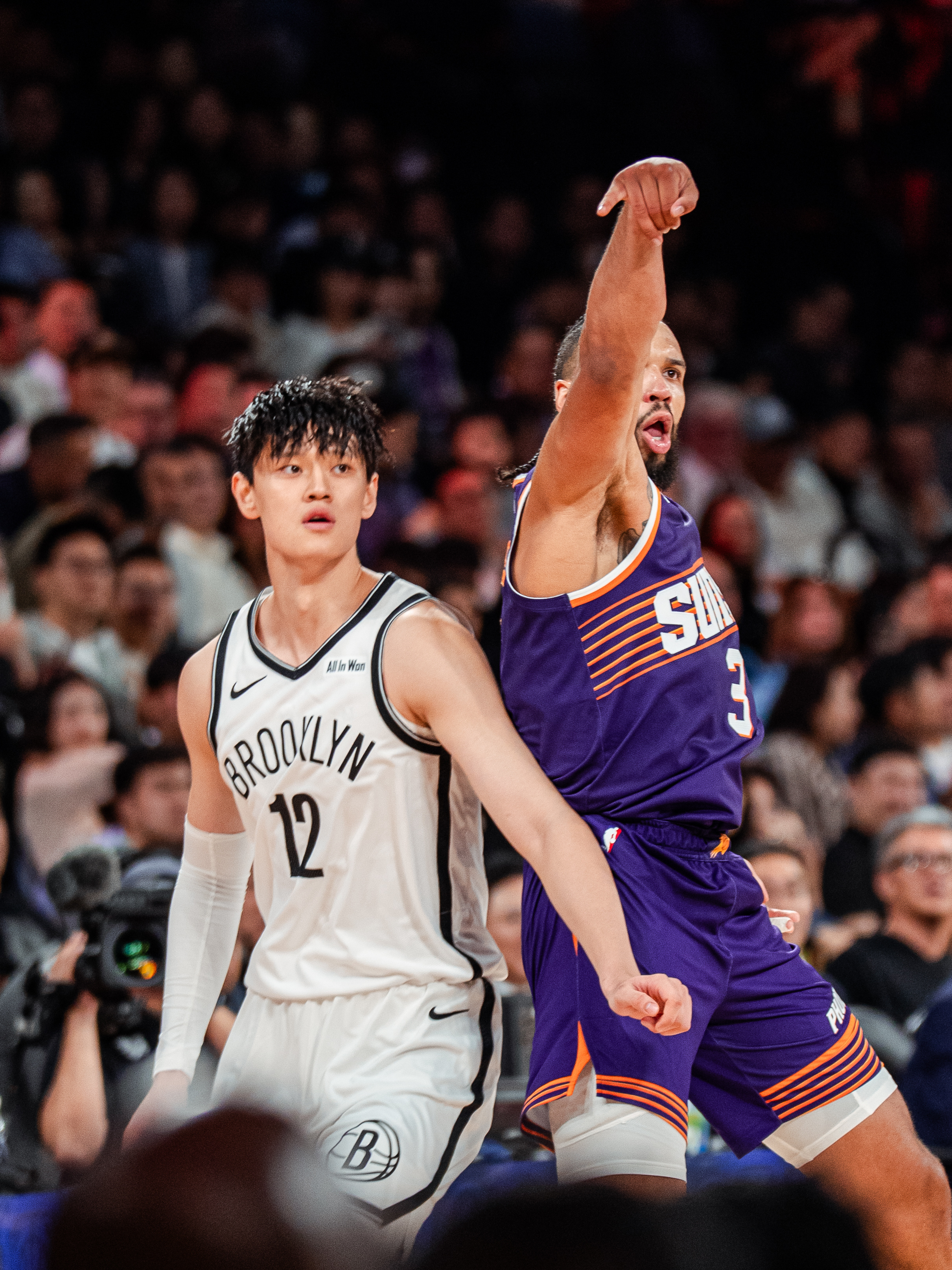 狄龙状态火热！NBA中国赛2025 ｜太阳队中国赛之旅 ｜菲尼克斯太阳超话 ｜旭