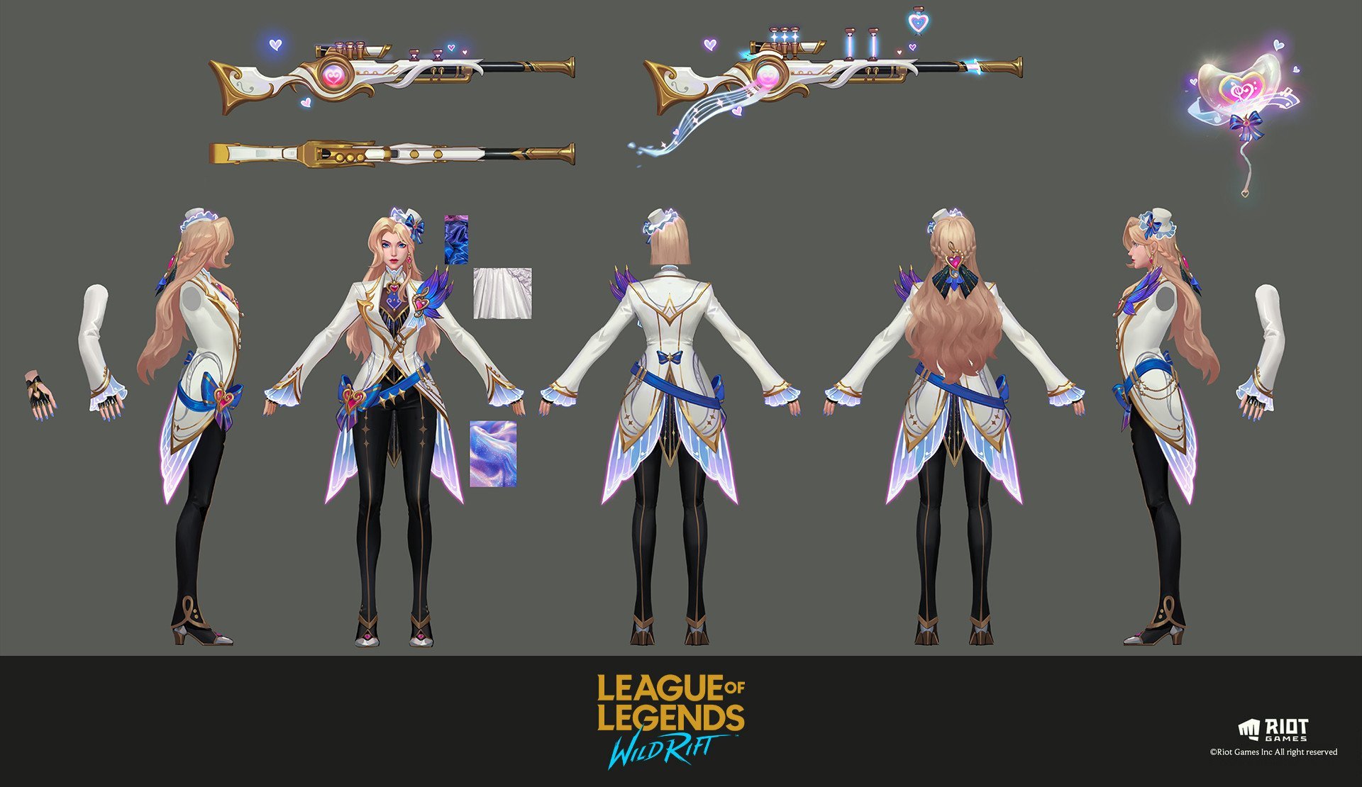 LOL手游告白气球 凯特琳皮肤设计英雄联盟