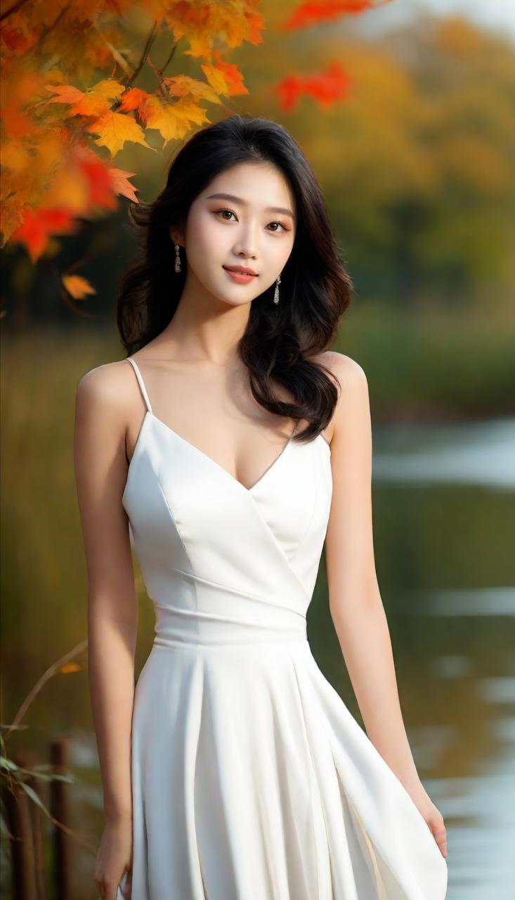 驻足林间，心随秋水飘远，
思绪如同那流不尽的河水，
时而平静如镜，时而波涛汹涌。