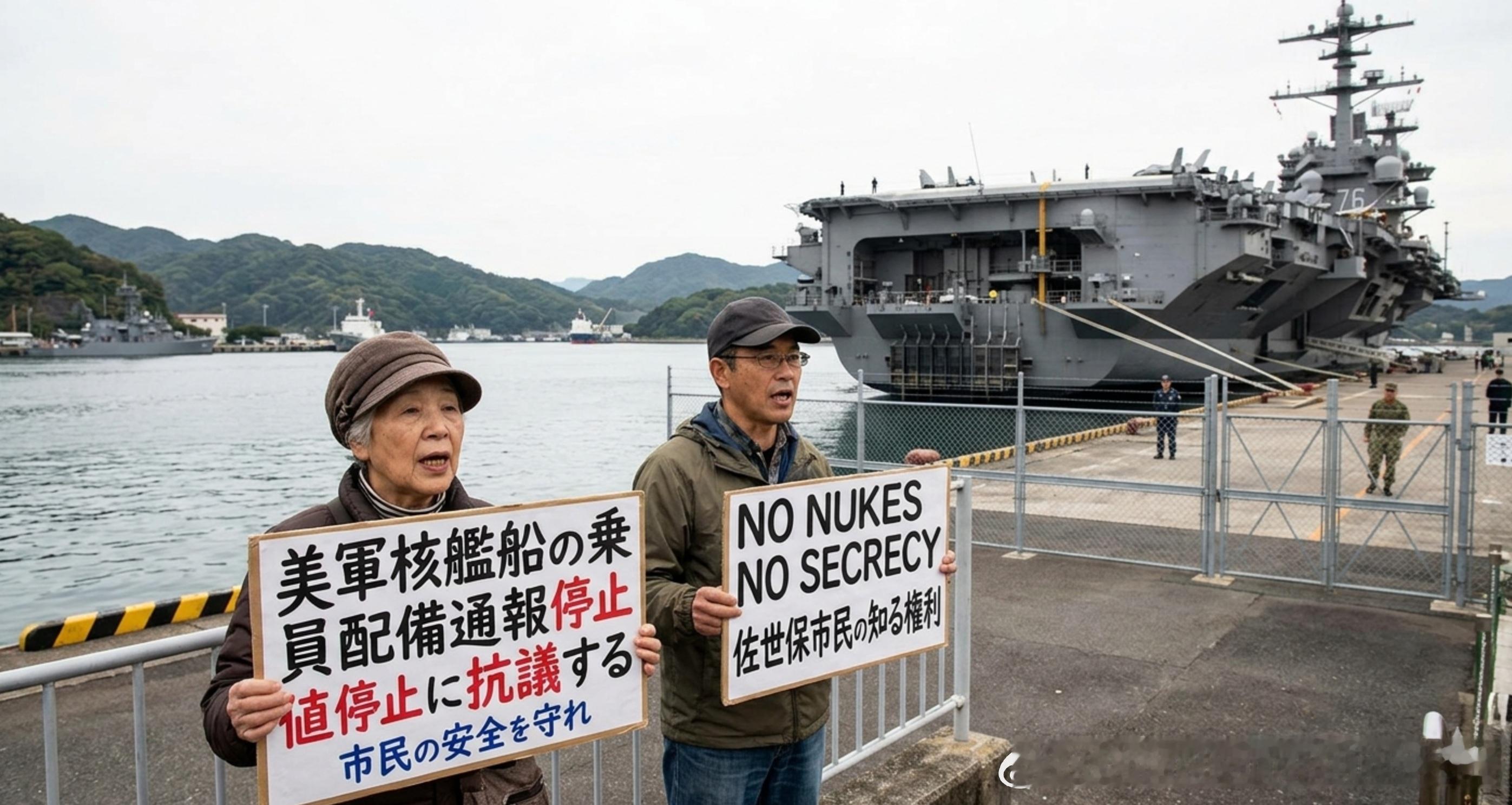 美国通知日本 美国已正式通知日本将改变惯例，今后停靠日本的美国核动力军舰将不再向