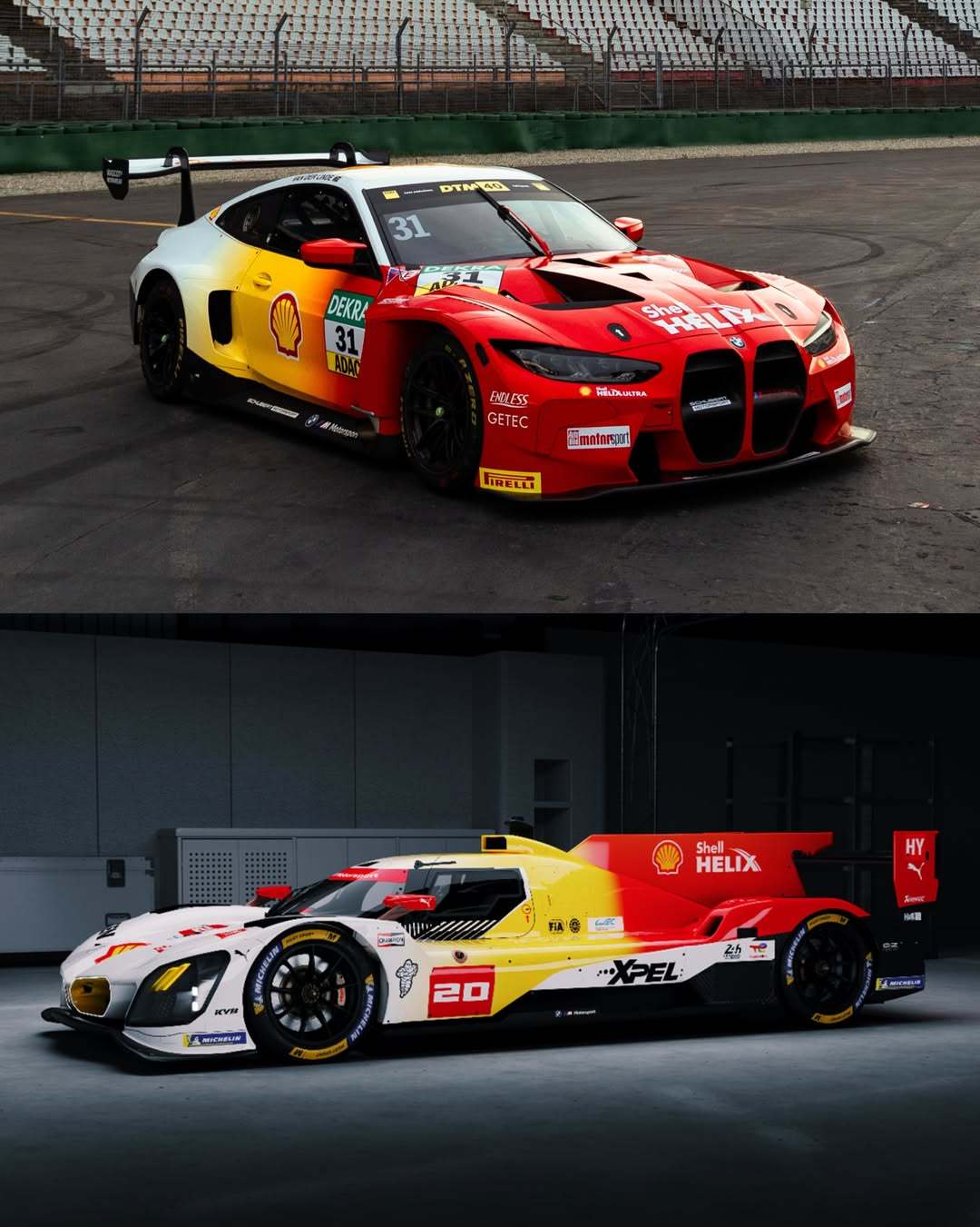 2024 DTM的M4 GT3壳牌涂装换了个方向勒芒24小时耐力赛
