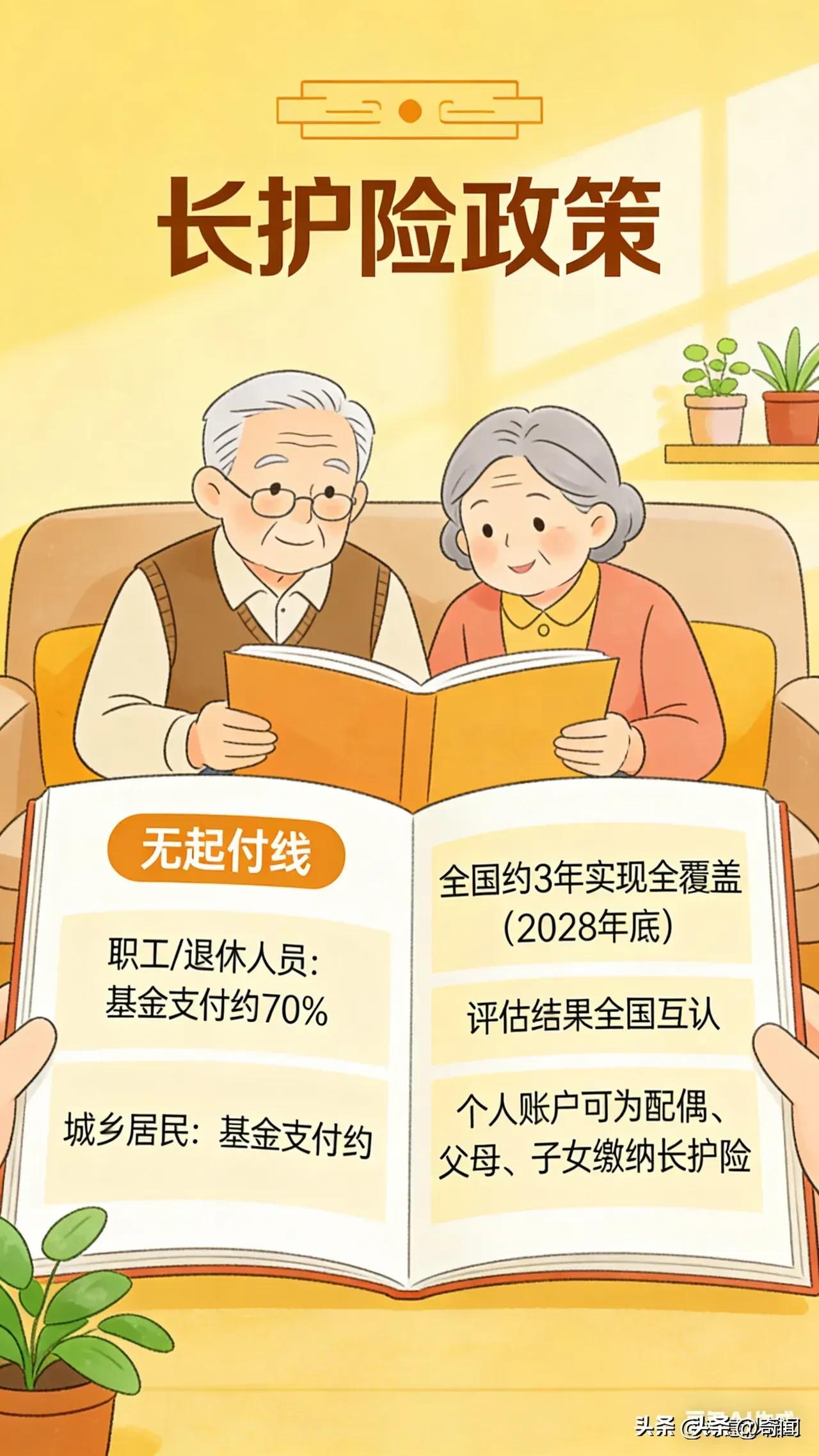 重点福利来袭！4月1日起全国护理保险纳入强制“六险一金”，所有人员需要长期缴纳，