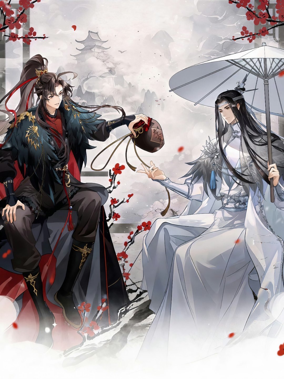 魔道祖师动画魔道祖师动画联名图，蓝忘机魏无羡天生一对魔道祖师