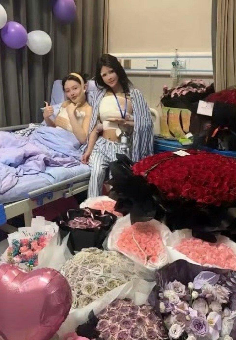 住院康复中，感谢兄弟姐妹们的关心[玫瑰]
.