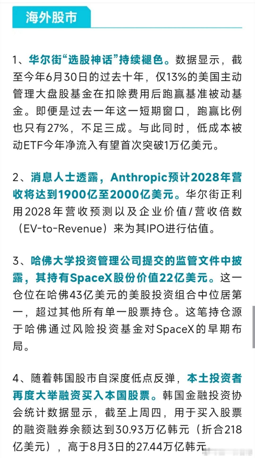 早安🌞全球股市财经 海外地缘、汇率、粮食风险抬升，海外股市被动基金占优、韩股杠