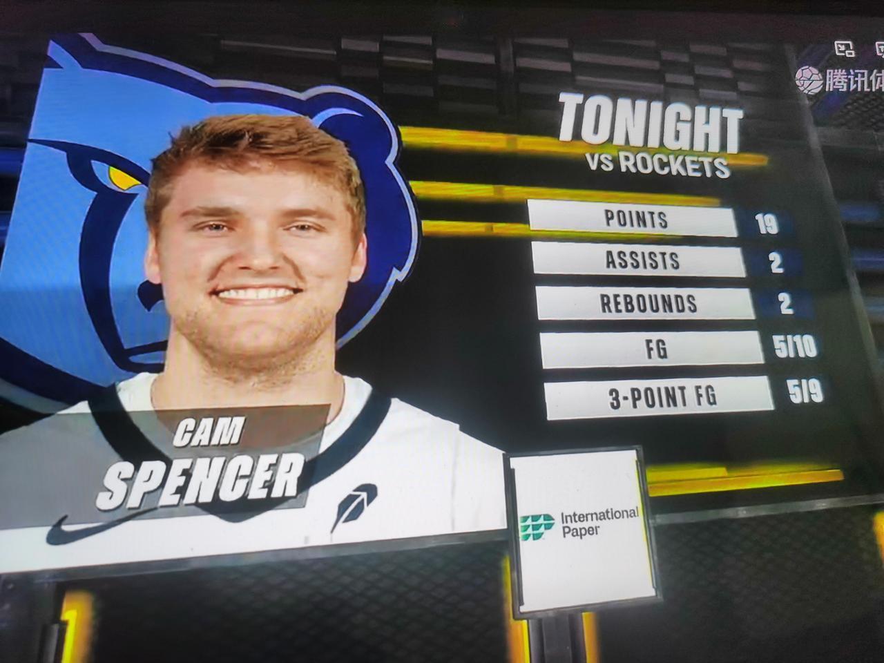 谢泼德以后能像他这样就行

        火箭客场124-109，拿下灰熊，5