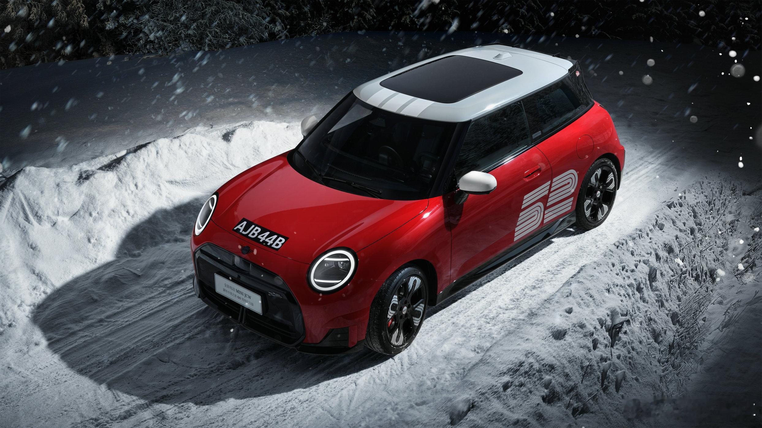 1965年，阿尔卑斯山的暴风雪中，52号Mini Cooper S以唯一零罚分的