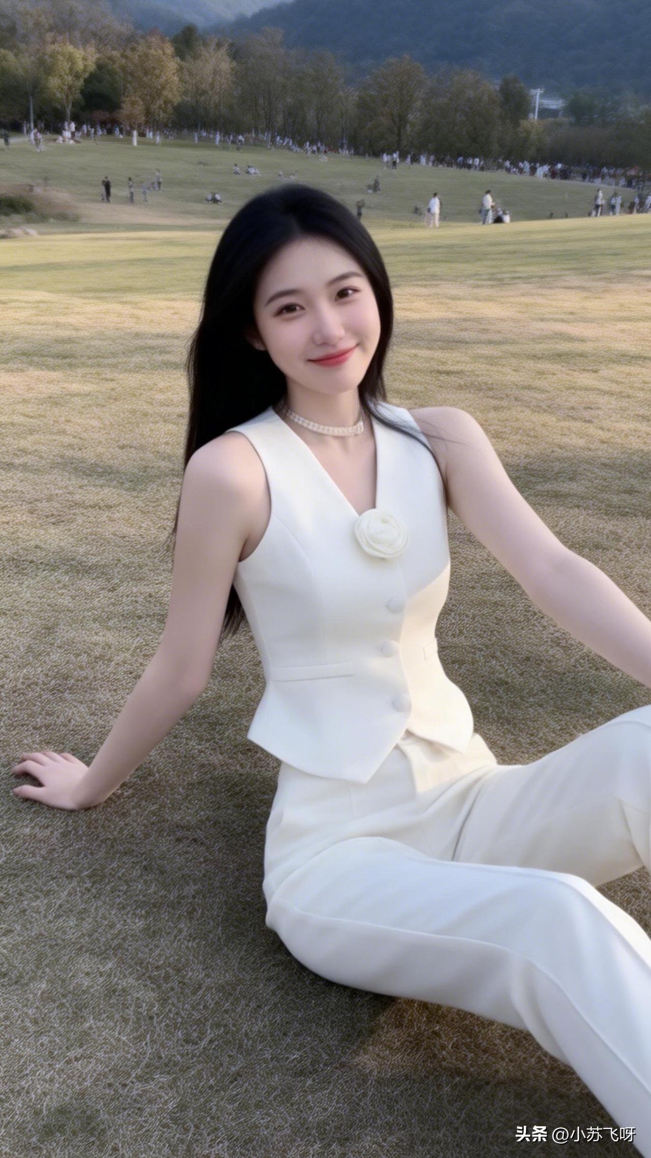 ：春日甜美风，仔细瞧瞧，这套衣服其实挺好看的！