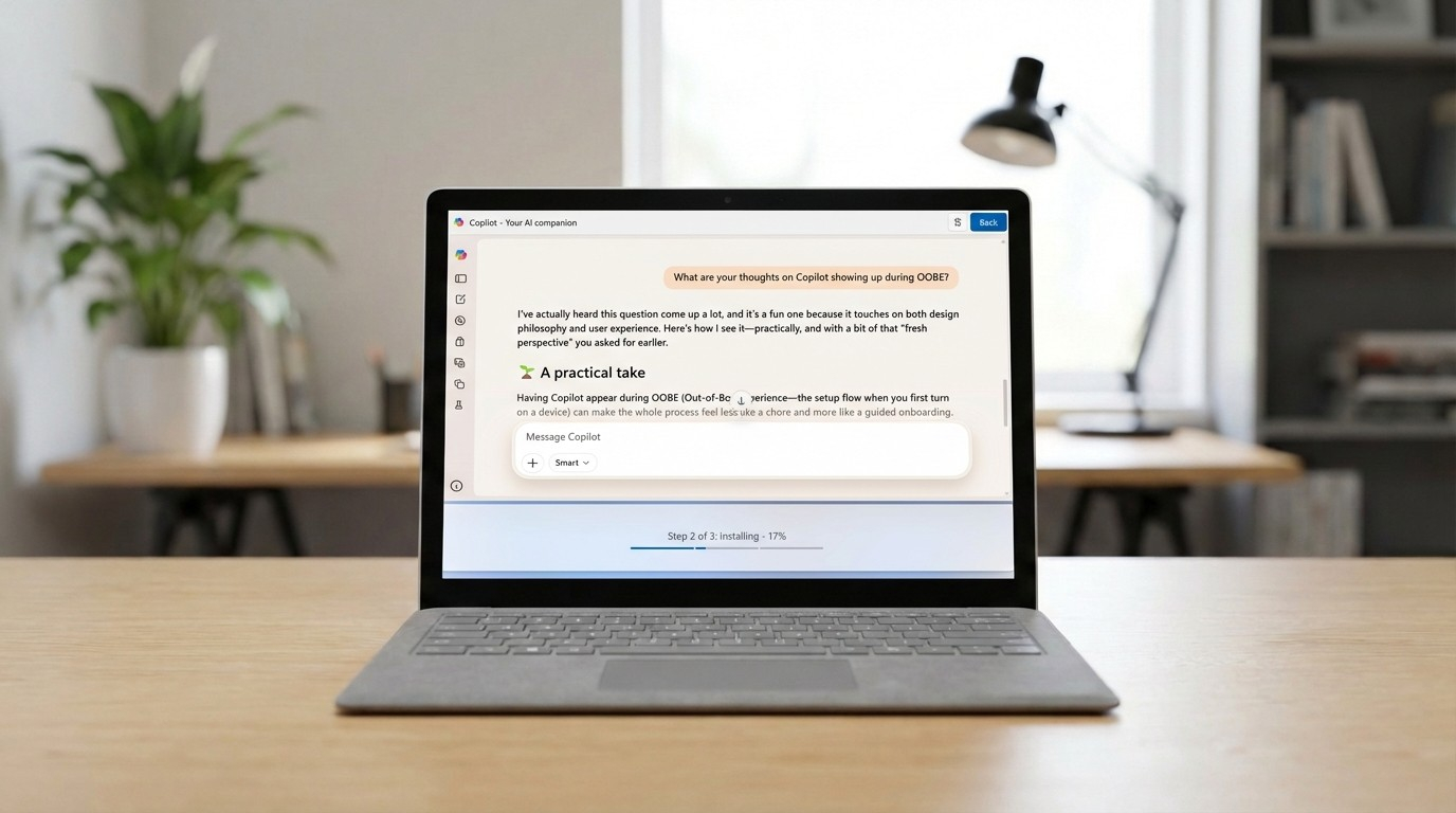 Windows 11 OOBE 体验现已开始增加 Microsoft Copil