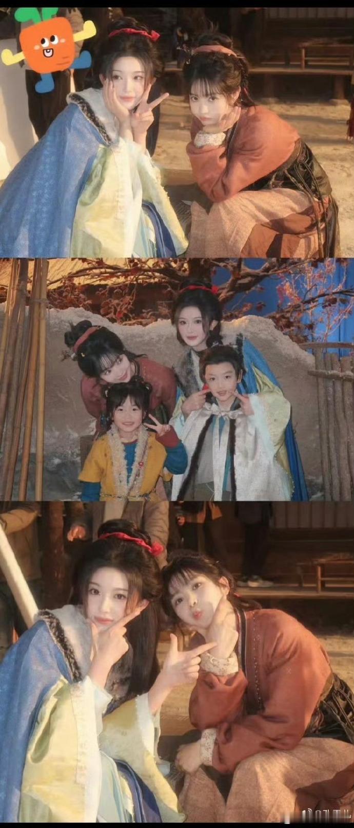 田曦薇孔雪儿同框好养眼真的被两位女宝的美貌击中！《逐玉》追剧团田曦薇孔雪儿同框，