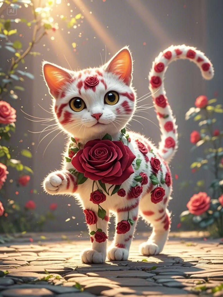 即梦AI 这样的猫猫你们见过吗 神奇动物在抖音 治愈系
