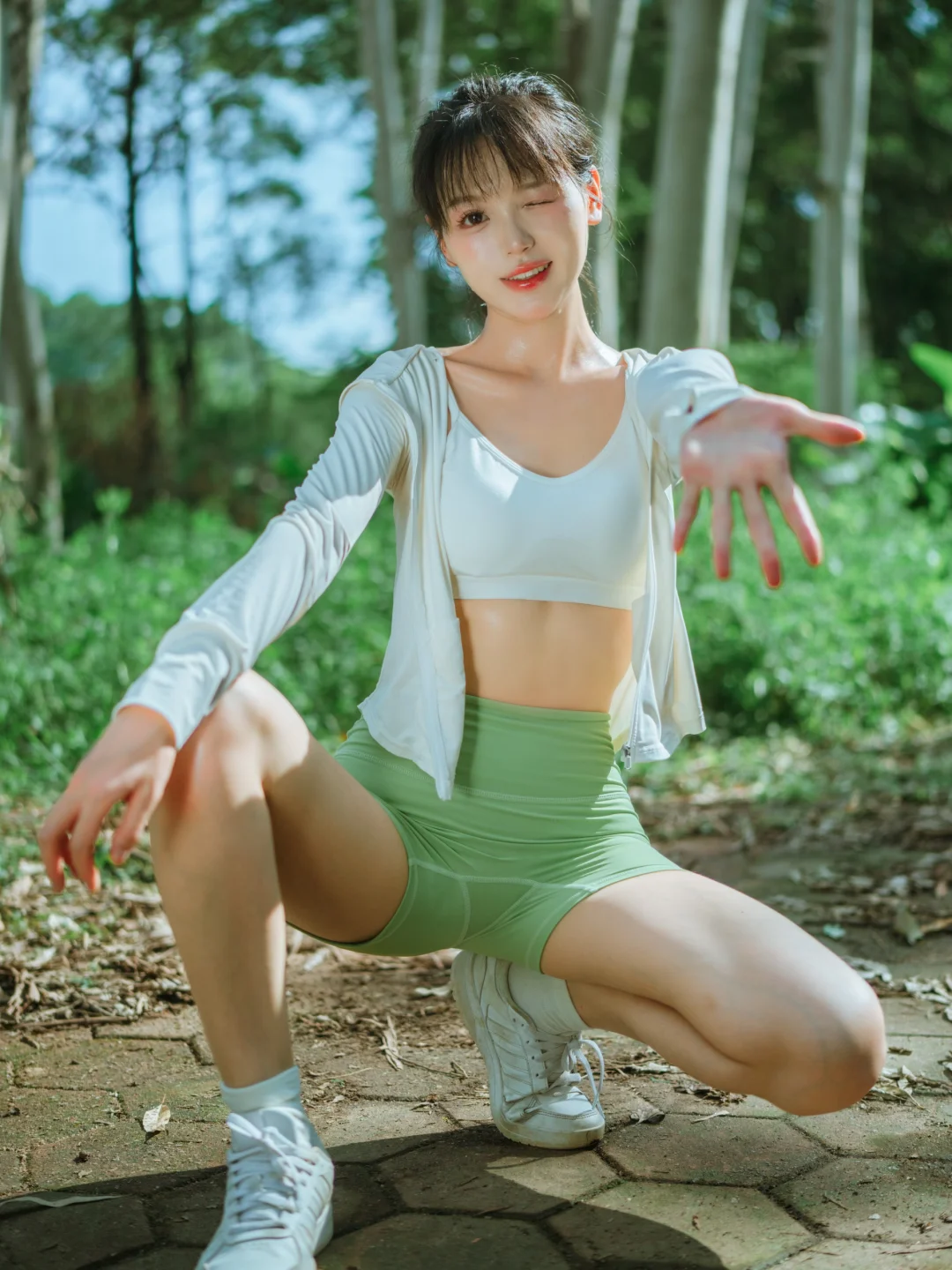 跟我去徒步｜元气森林清新户外运动瑜伽拍照