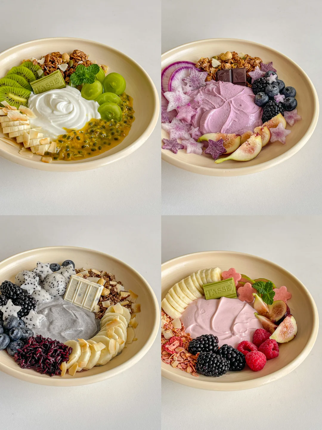 干净饮食🥣水果希腊酸奶碗合集🫐