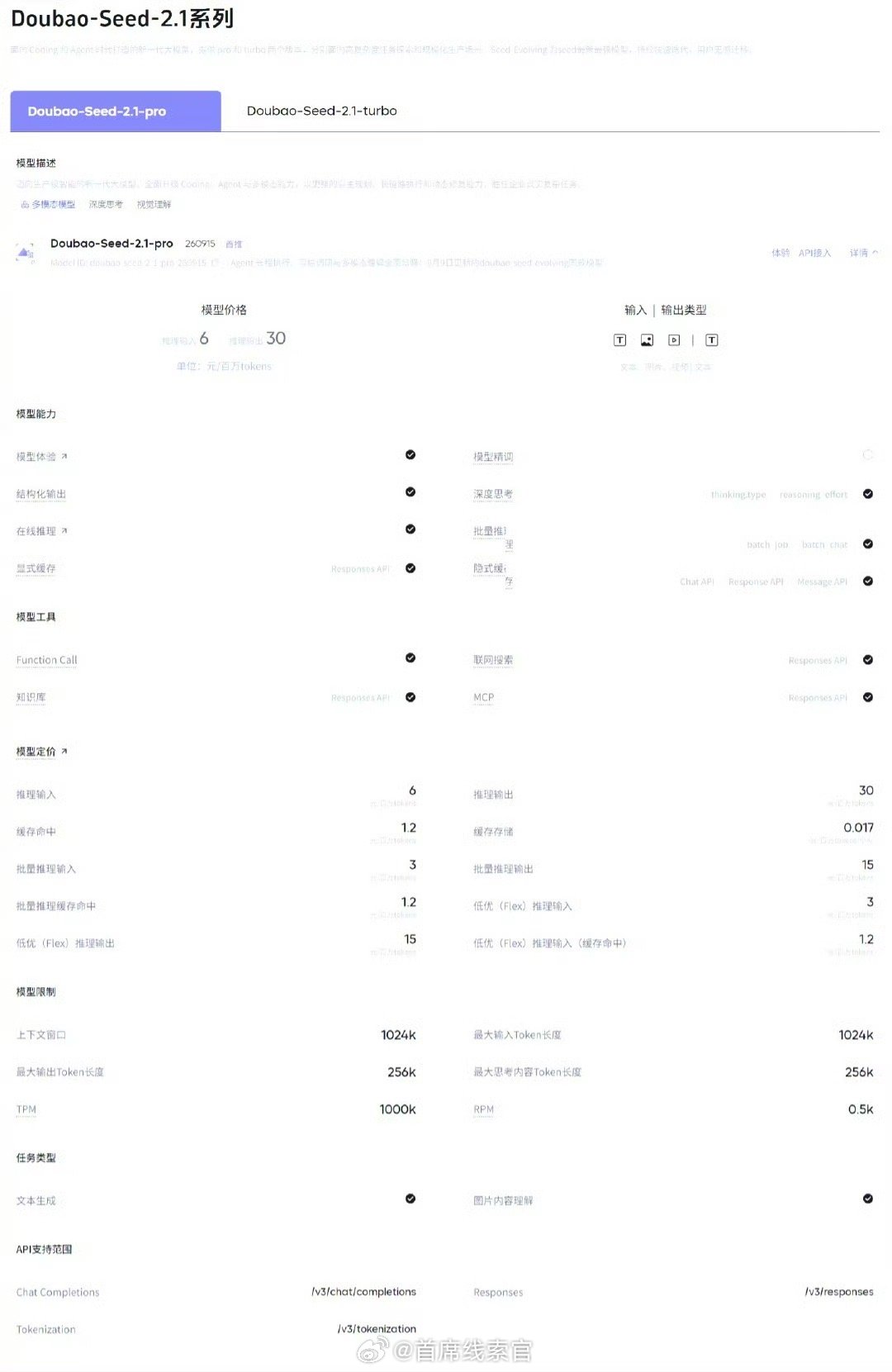 豆包大模型 2.1 Pro 更新 0915 版本。本次更新围绕企业生产级需求，优