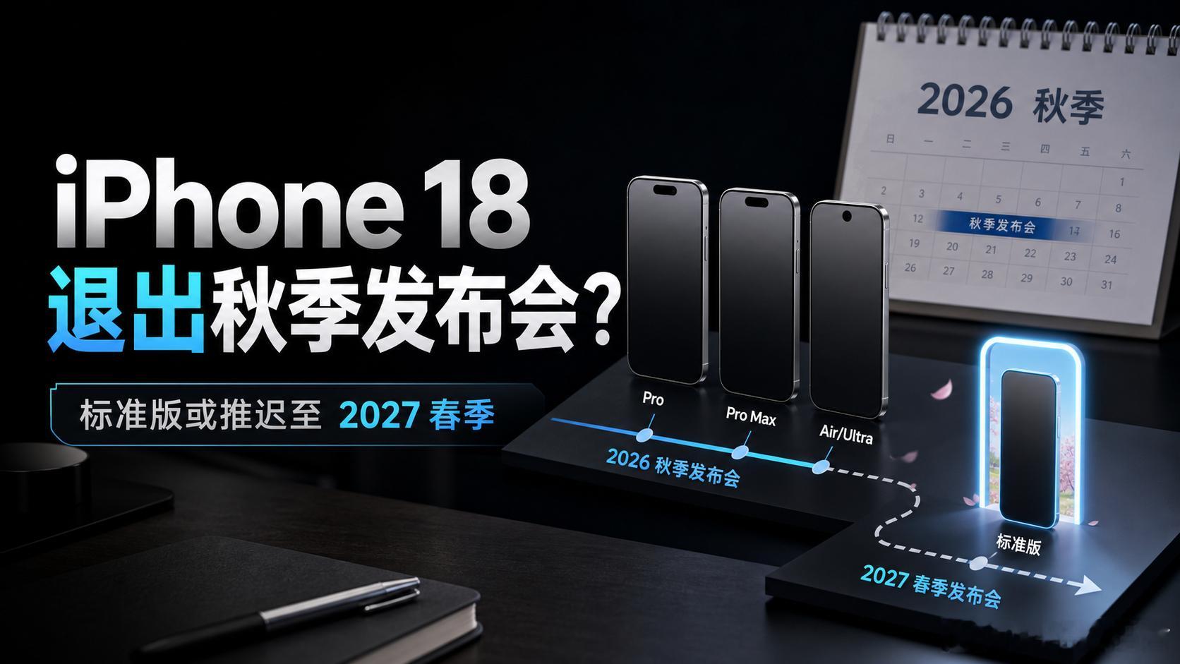 曝iPhone18退出秋季发布会阵容如果爆料属实，苹果可能正在调整 iPhone