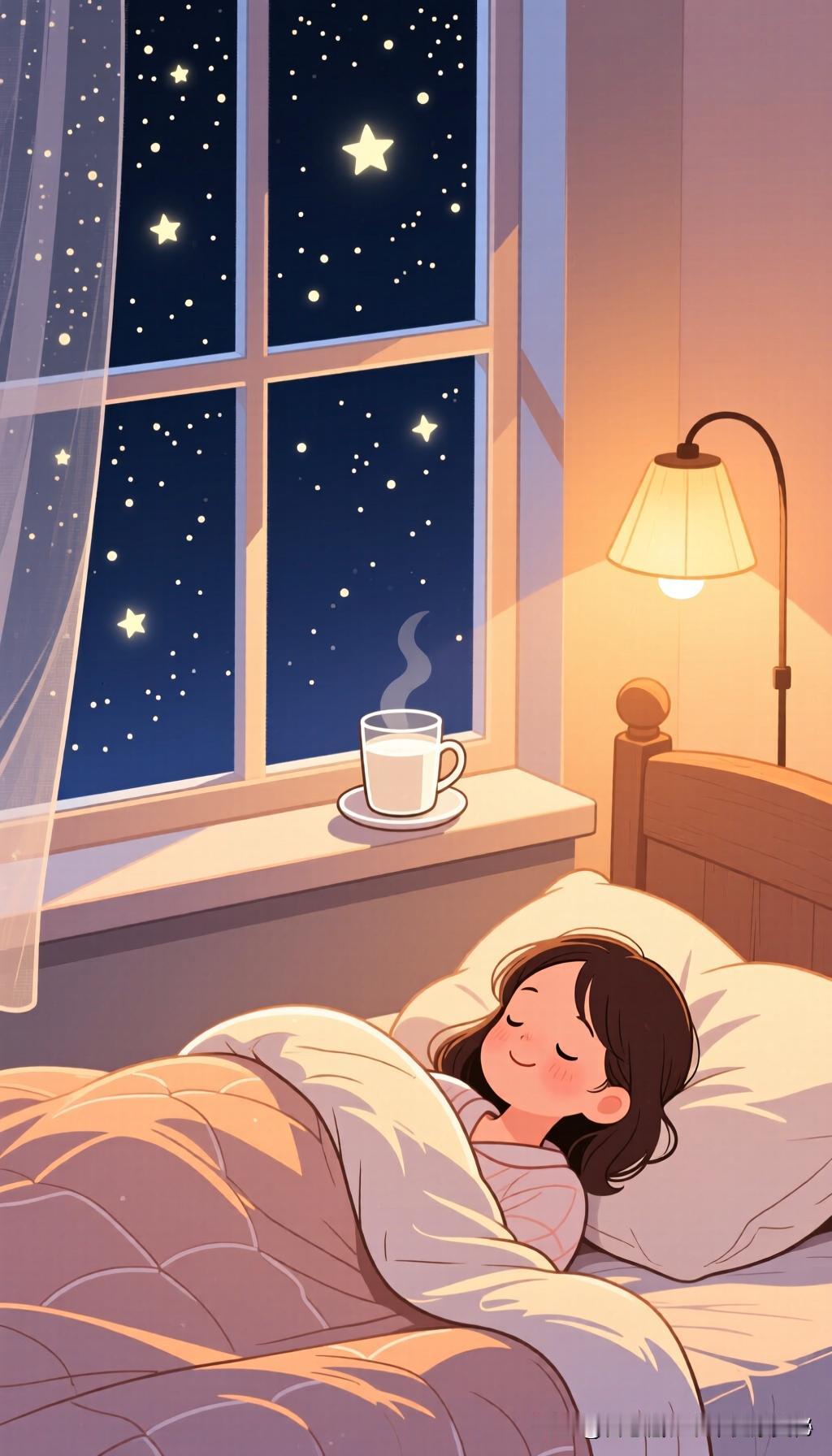 夜幕缓缓降临，星光点点，温柔的夜色像一层轻柔的纱布，包裹着大地，也包裹着你我的心