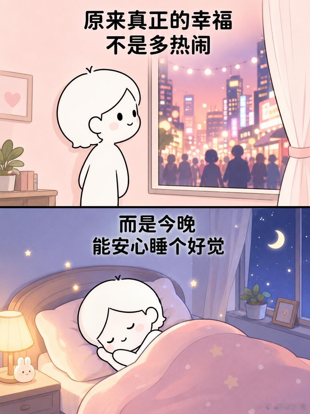 睡觉是爱自己最简单的方式成年以后，才知道睡个好觉有多幸福 