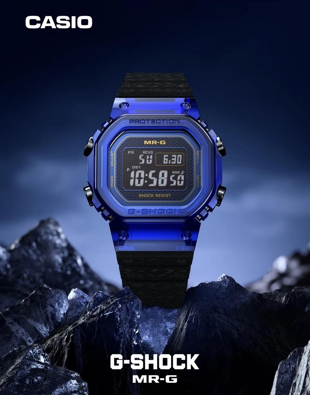 G-SHOCK MRG 蓝宝石小方块
作为G SHOCK最高端系列MR-G，终于