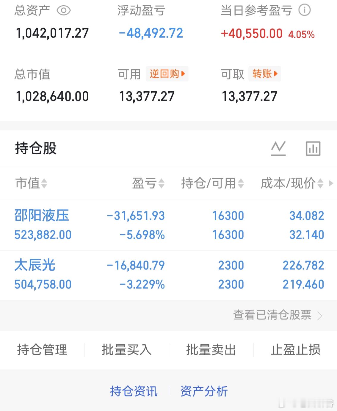 今天的市场很牛，个股无差别上涨，人人股神。很好。希望能同火箭一样升上天空。$邵阳