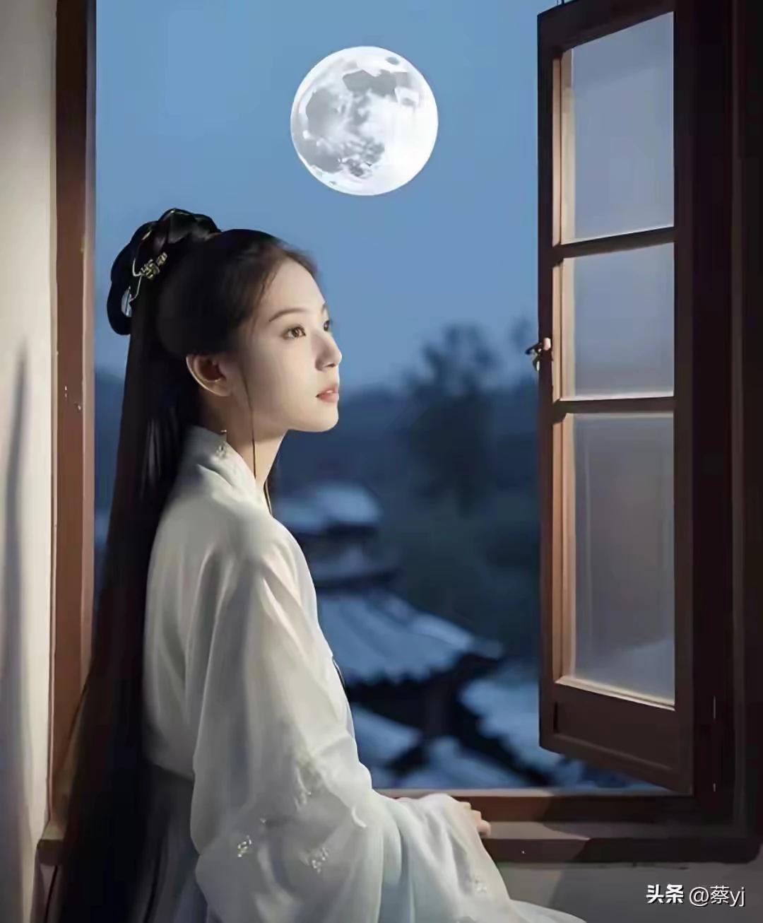 烟雨楼台薄雾轻，
桃红柳绿映波平。
清风不解相思苦，
明月无言却有情。