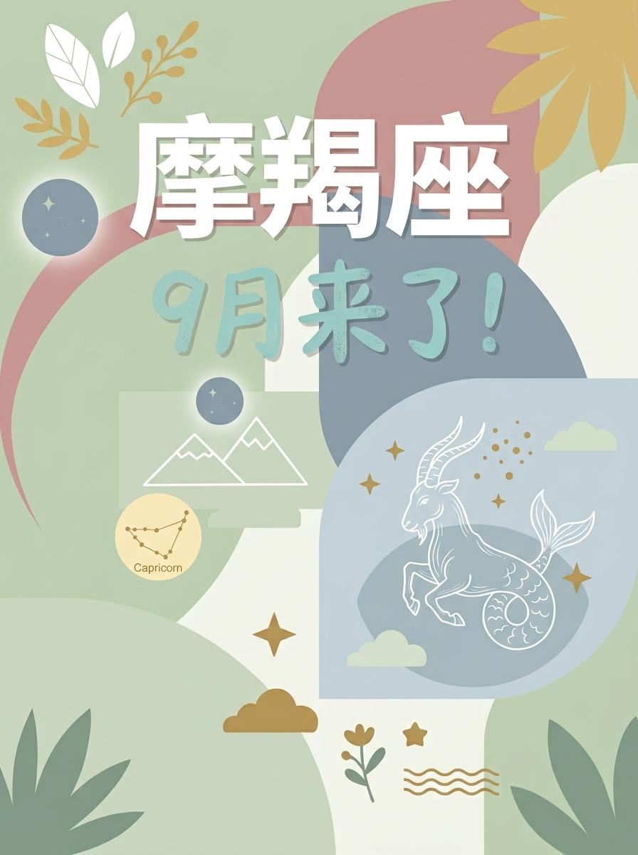 9月的摩羯座，清醒权衡，狠狠惊艳所有人！。参考太阳+上升