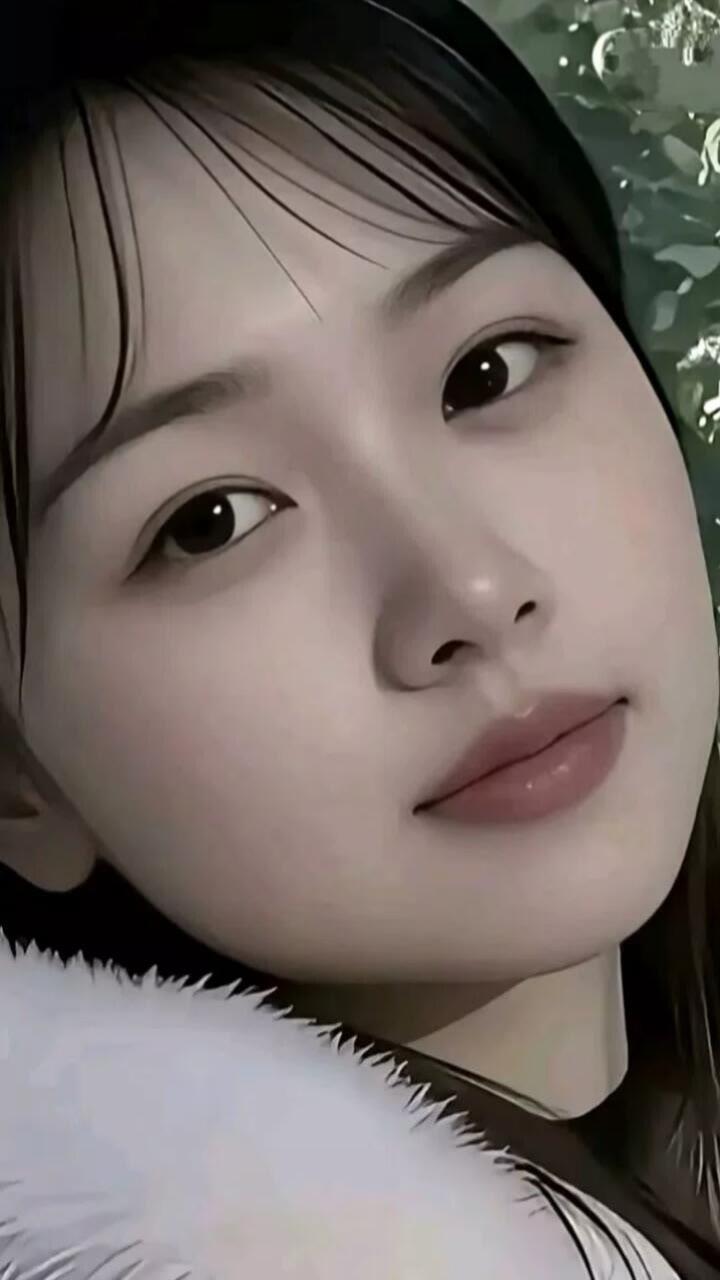 温柔眼神，如水般清澈，岁月静好