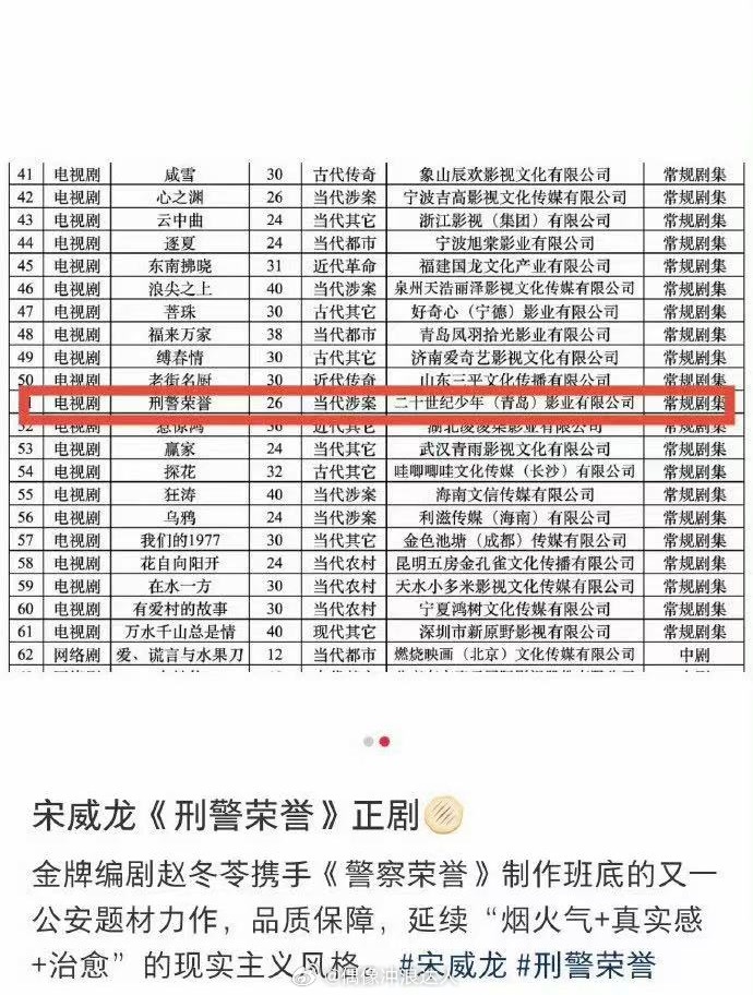 曝宋威龙要演正剧 网传宋威龙赵冬苓合作 要看宋威龙演警察了吗？陈异圆了他的警校梦