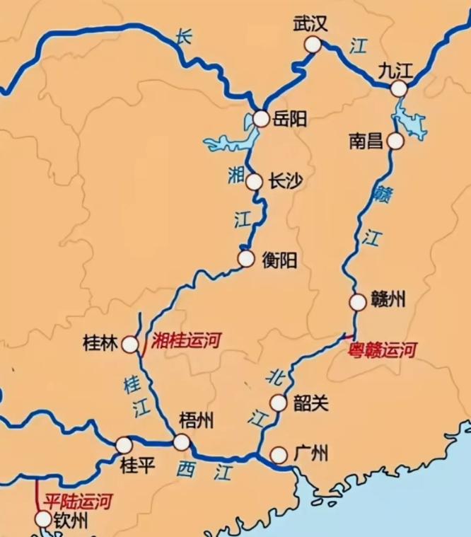 平陆运河刚通航，湖南这条运河又被推到了聚光灯下。
它就是湘桂运河。
为什么突然又