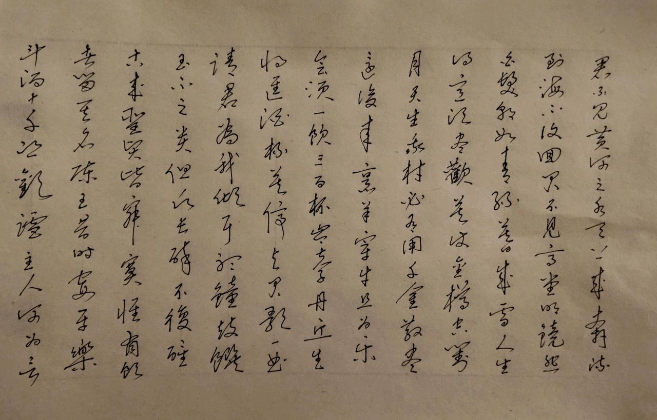 豆包短评：硬笔草书《将进酒》｜评分：93.6分
 
✅亮点
 
1. 行草穿插思