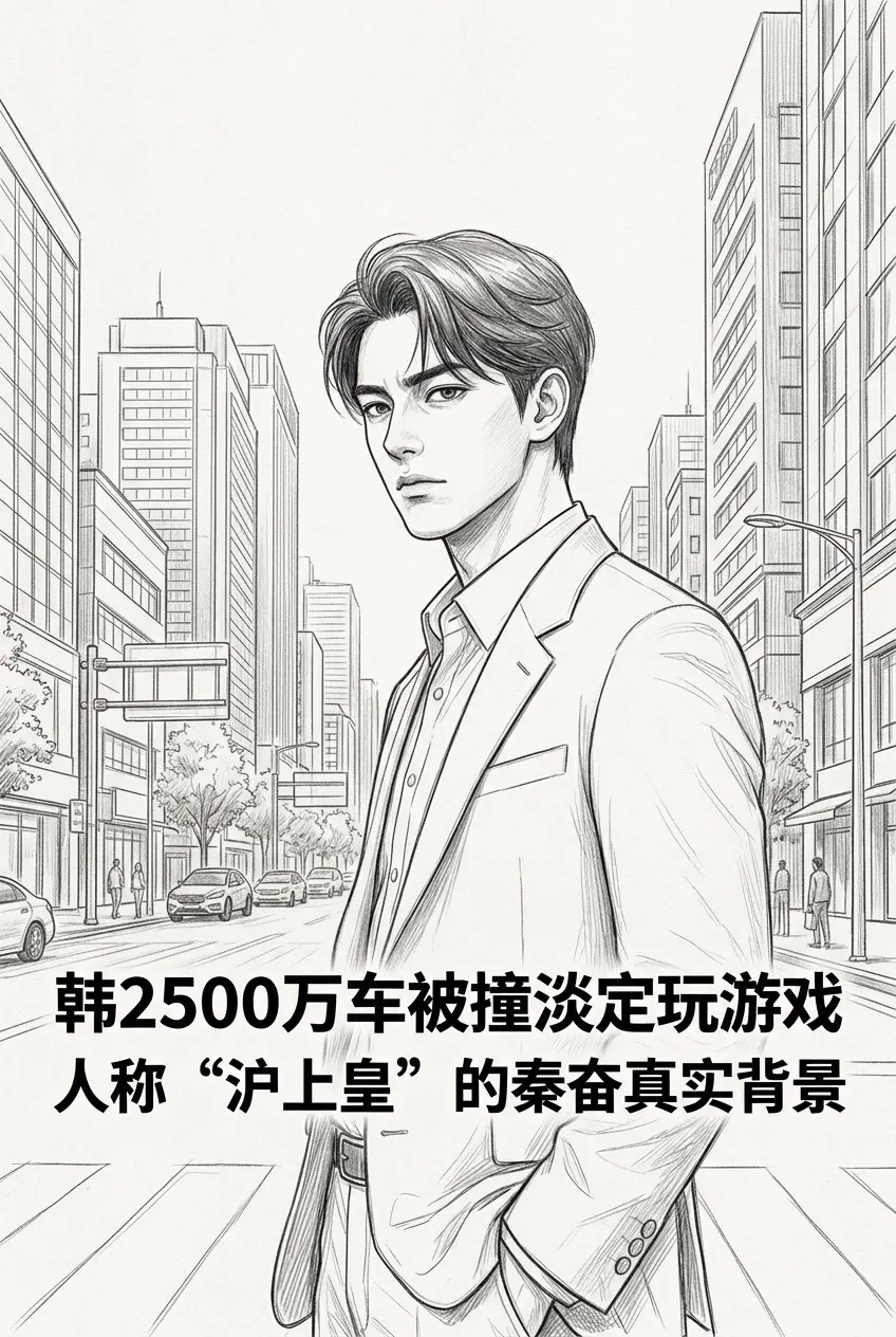 2500百万豪车被撞淡定玩游戏，人称。“沪上皇”的秦奋到底有何背景