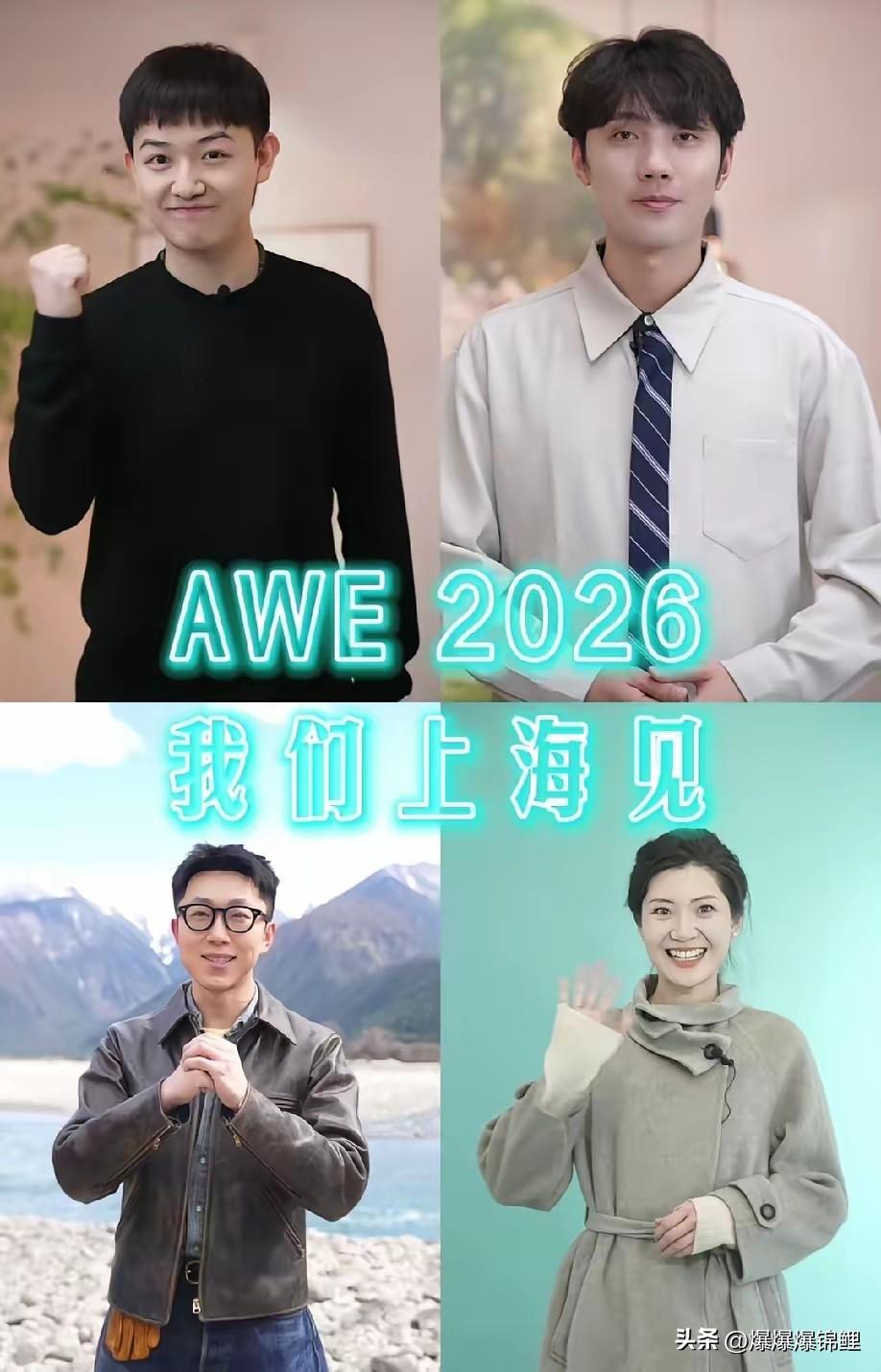 一看到AWE科技展的消息，我就知道与辉同行又要派那“四大金刚”出马了。
盼盼、汉