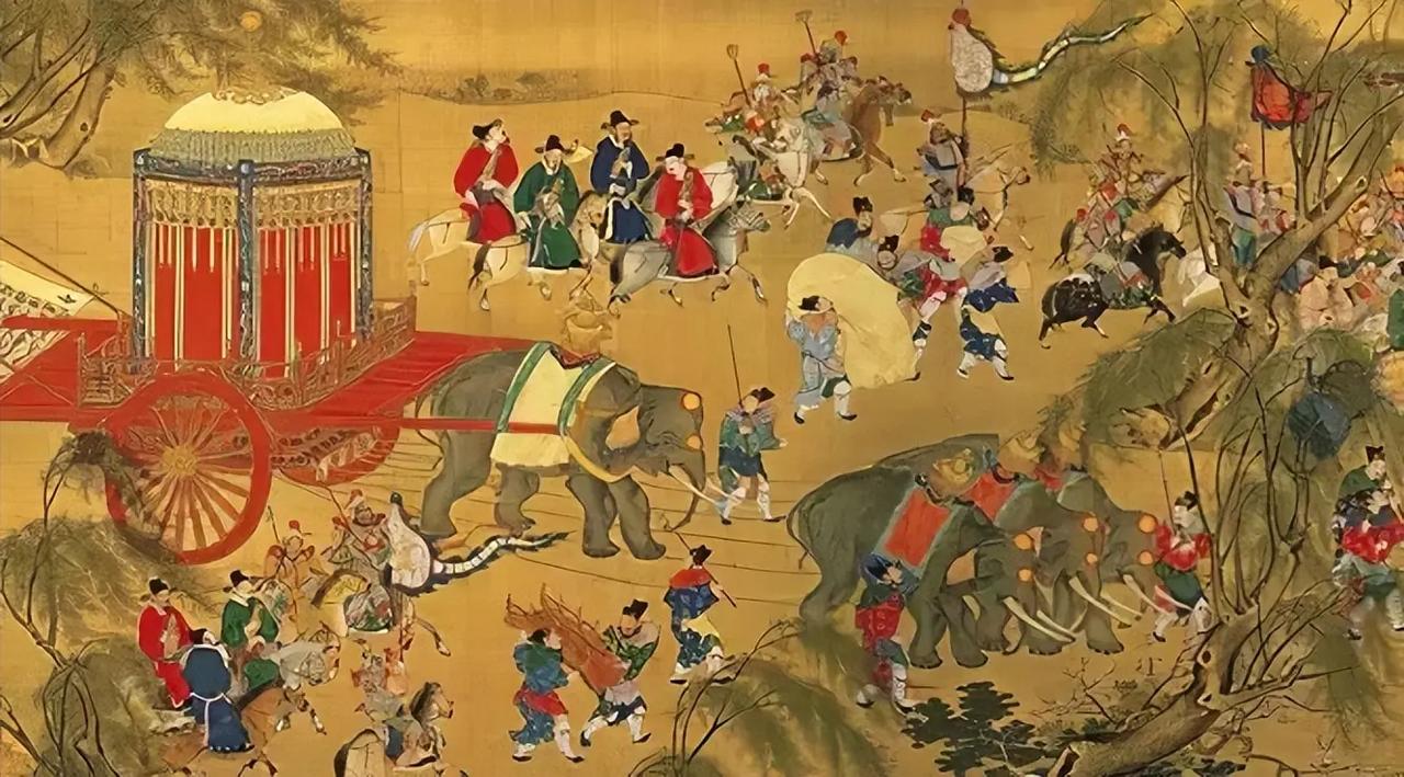 五代的"回图使"，兼具贸易与外交双重职能。

开封发出的一批绢帛，押送官员持有品