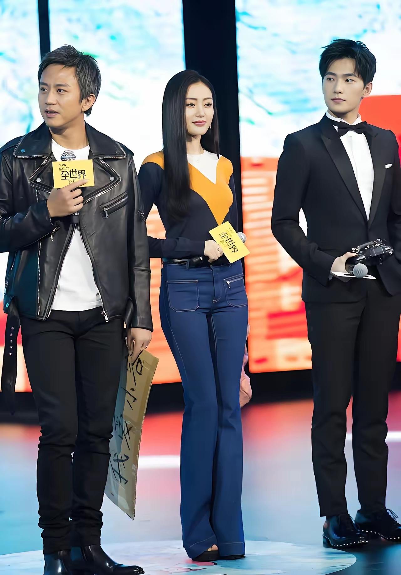 邓超和杨洋我认识，中间这位女士是谁？非常漂亮