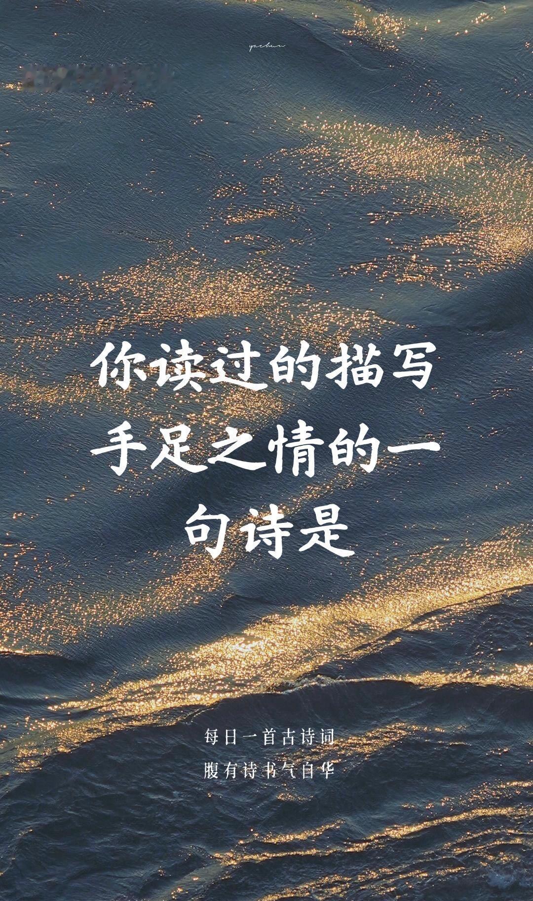 你读过的描写手足之情的一句诗是。兄弟如手足，一定要珍惜刘强东称想尽一切办法保兄弟