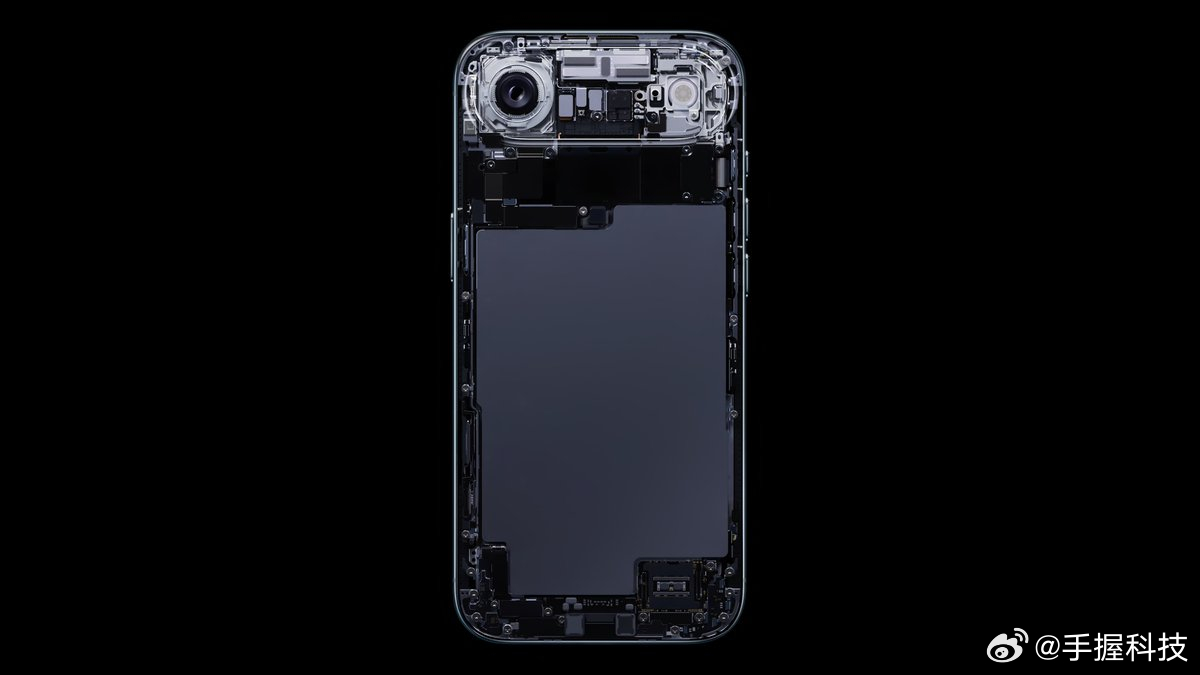 iPhone17Air好家伙，Air的内部结构出来了，几乎被电池占据，手机的整个