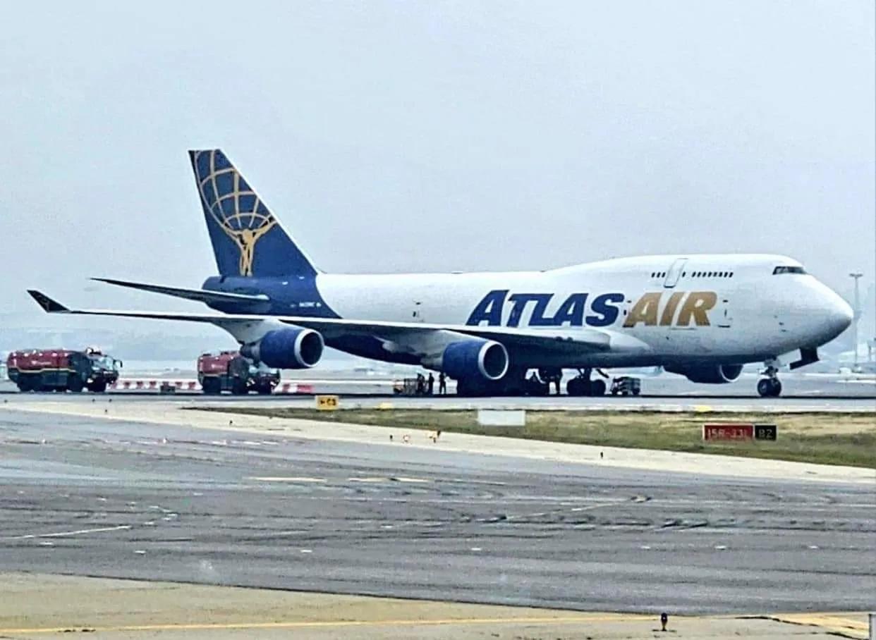 #航空事故# 6月11日，阿特拉斯航空公司一架从仁川国际机场起飞飞往美国安克雷奇