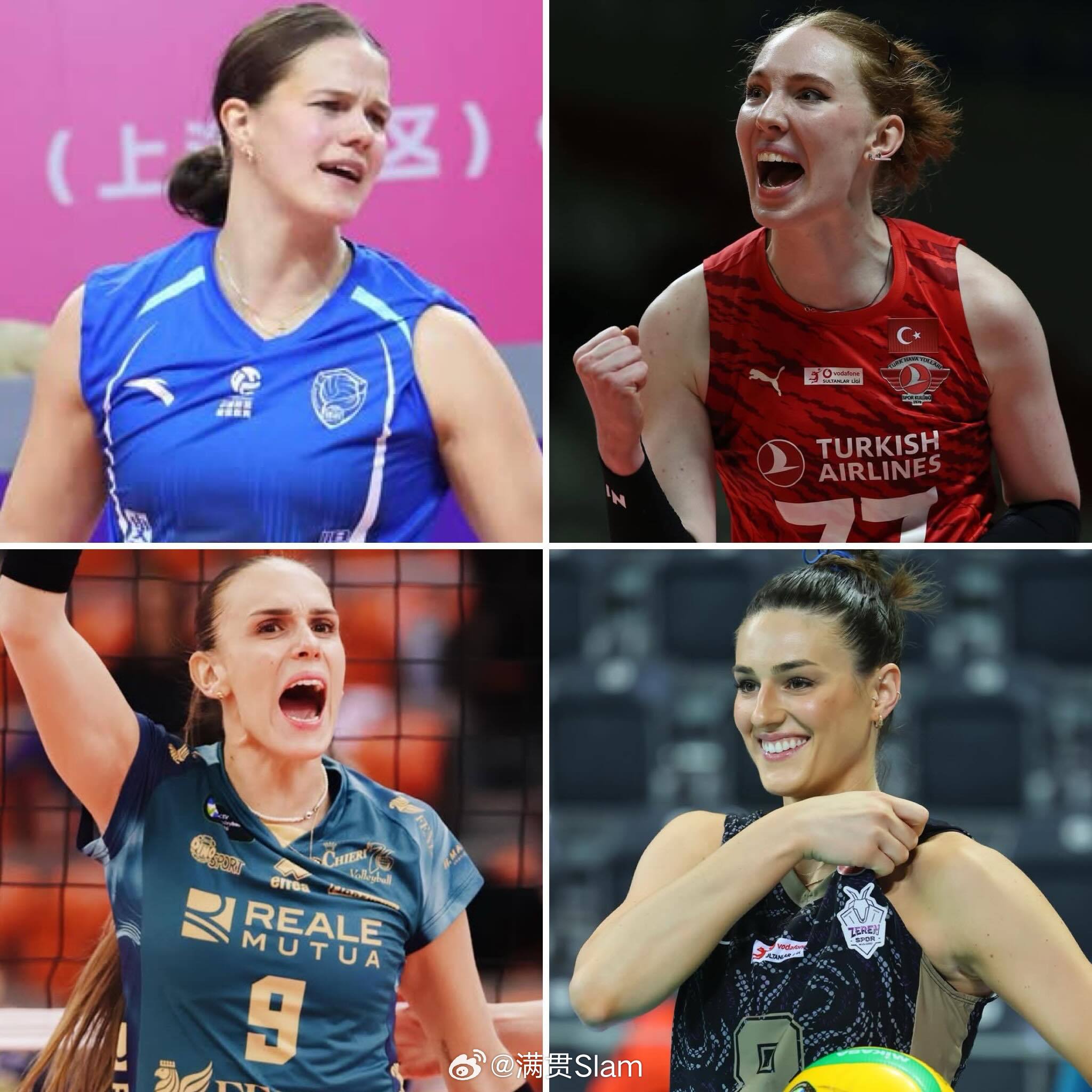 女排意大利女排联赛 斯坎迪奇✍️ 2026/27赛季阵容：二传：🇷🇸奥格涅诺
