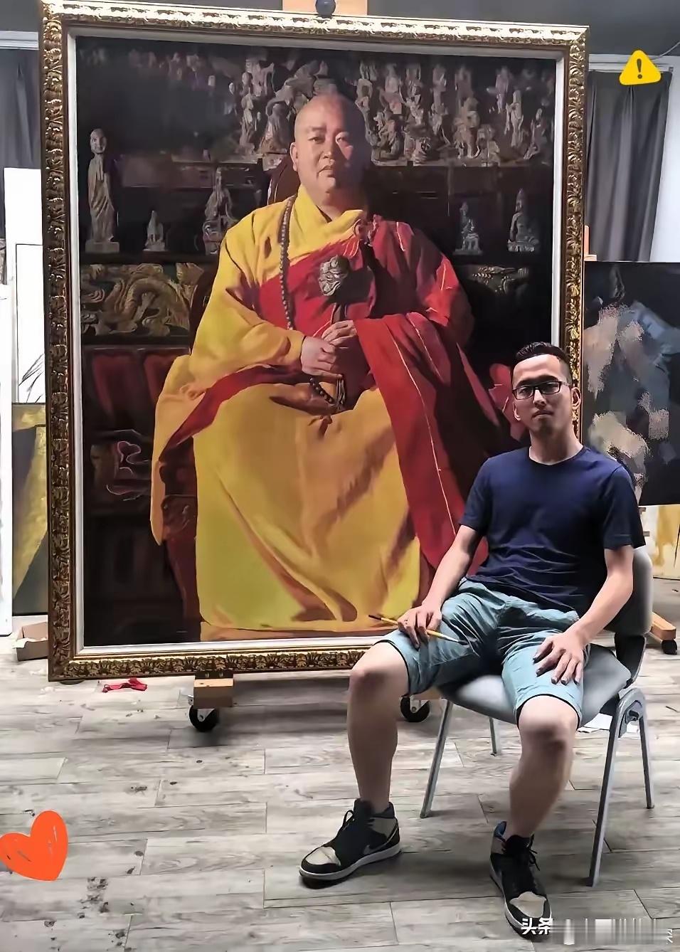 我的老天爷呀!全网最晚知道释永信出事的，不是别人，竟然是这位画家。他没想到自己熬