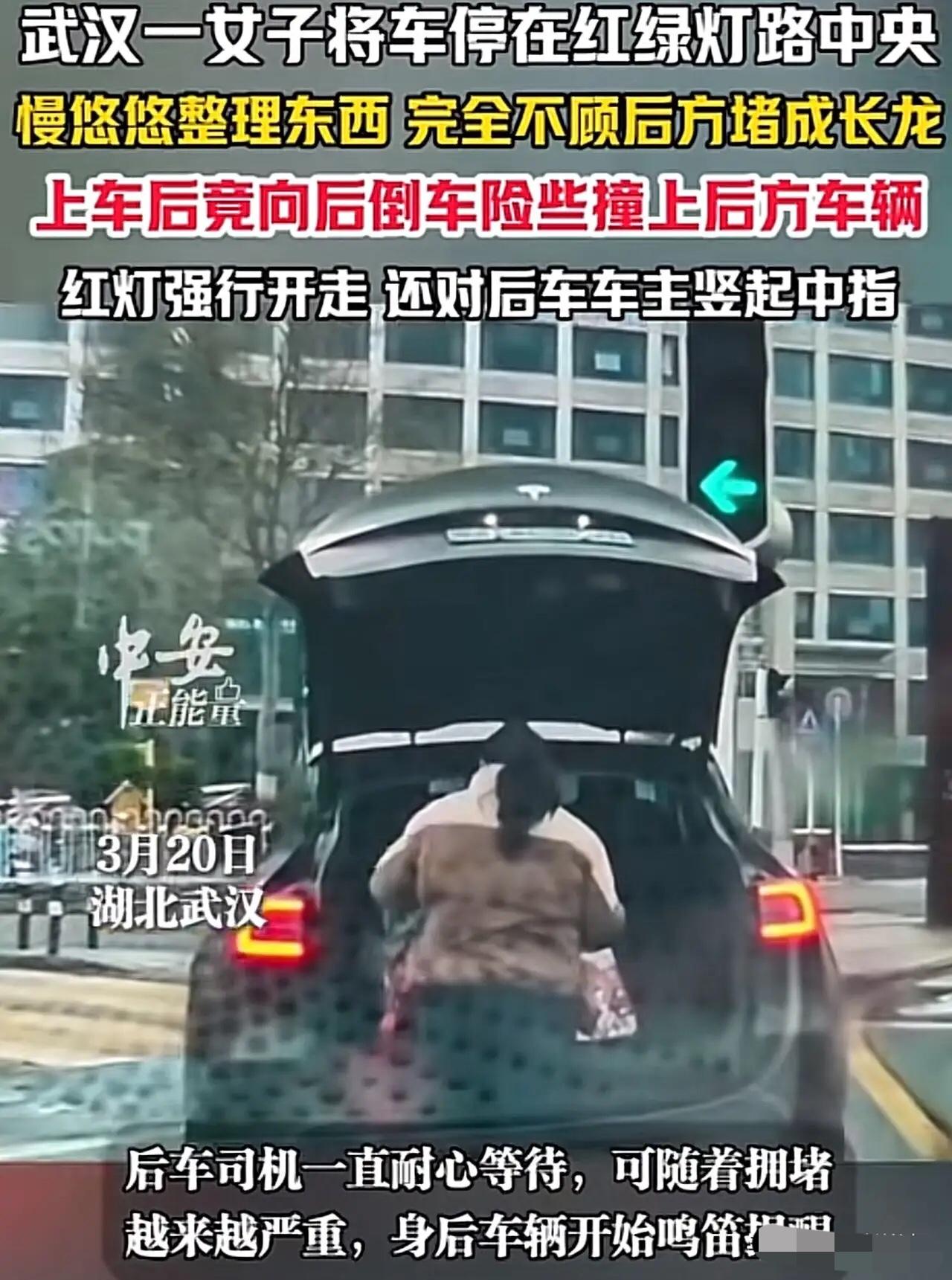 这种人必须得治！武汉女司机路口停车惹众怒，后续操作更让人崩溃

“这种人必须得治