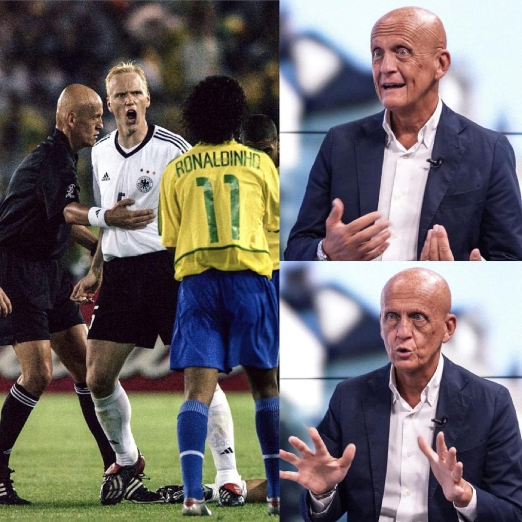 皮尔路易吉·科利纳：“我记得当他们请我执法2002年世界杯决赛，巴西对德国的时候