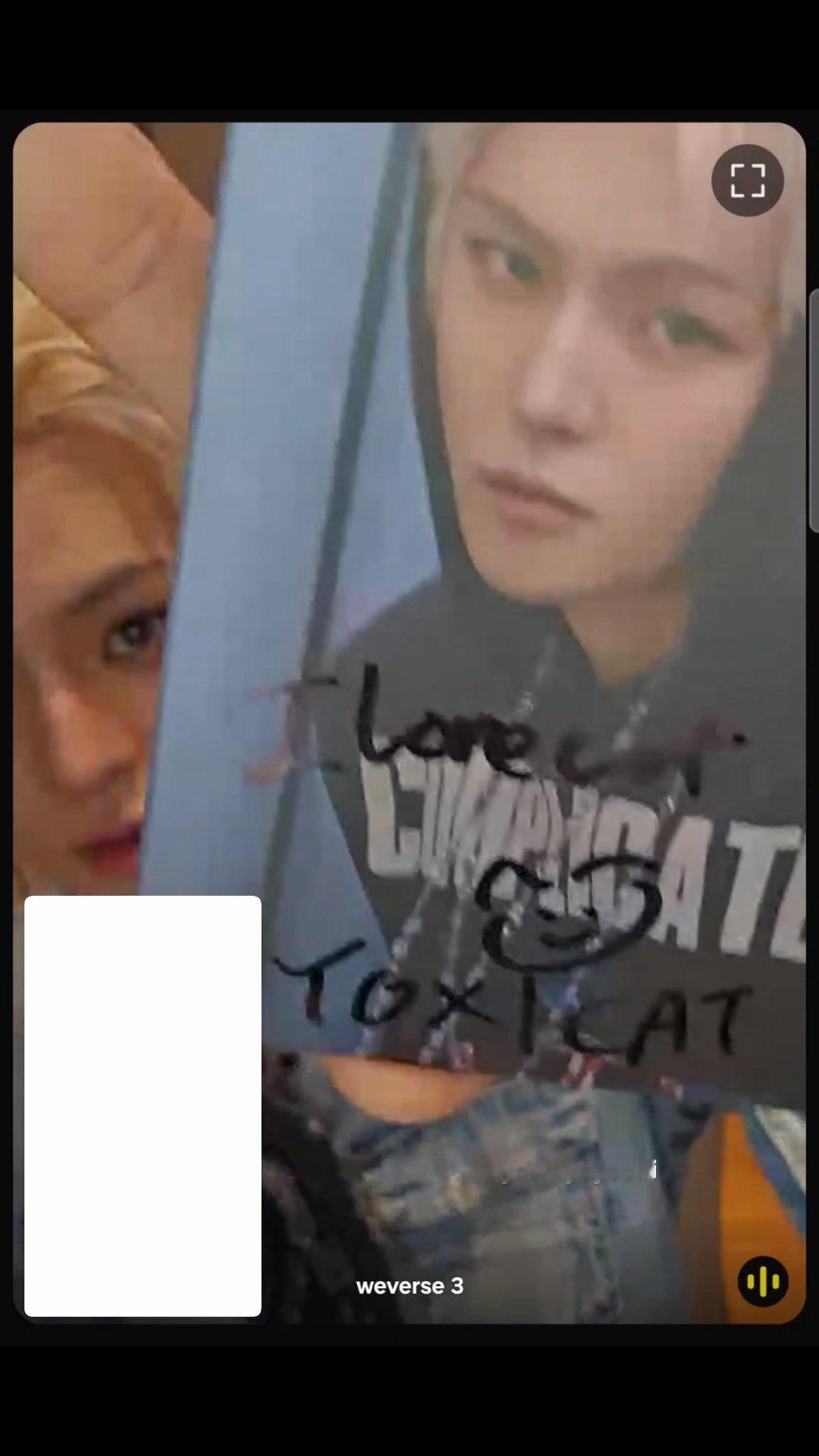 260626 签售op让芳给她写个推特主页简介🐱：i love cat 🐱Y