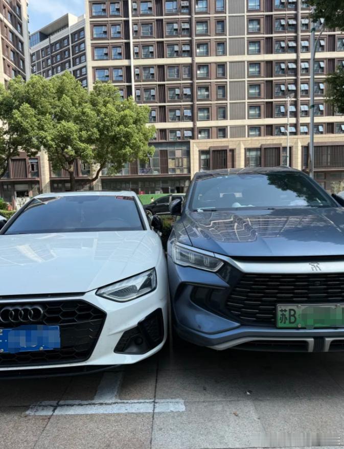 的这两辆车是在斗气么？ ​​​