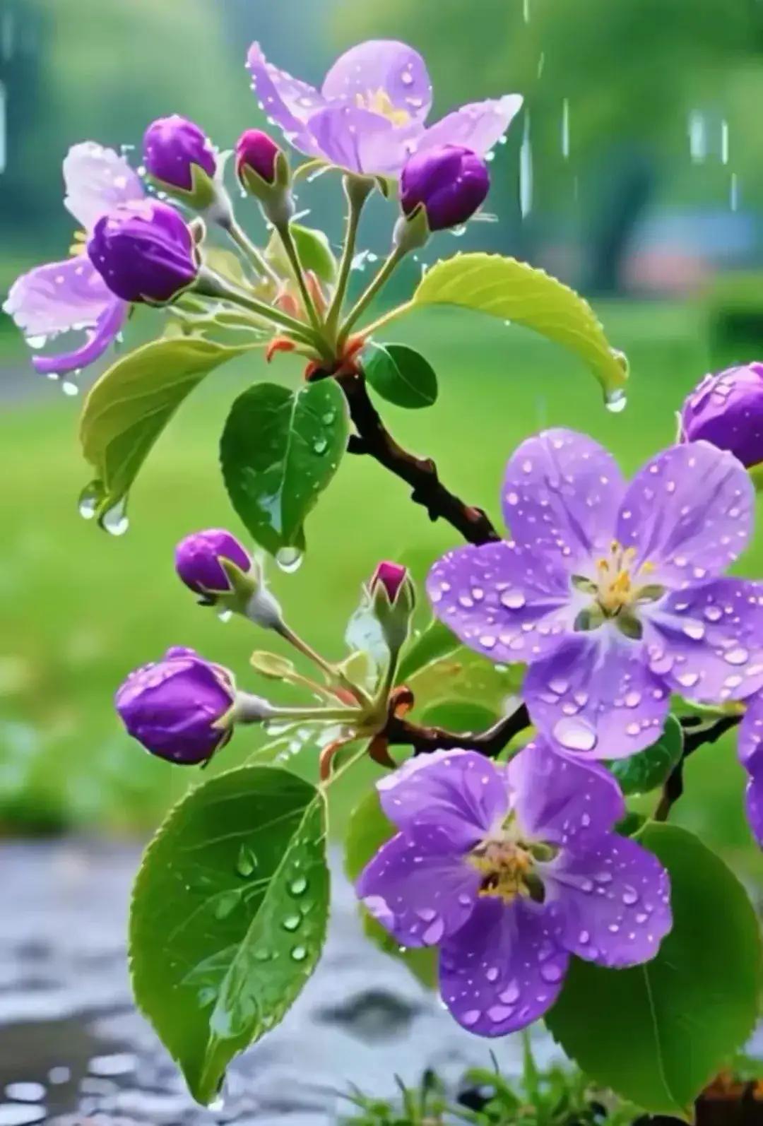 上联：绿叶重重美；
下联：花花朵朵娇。